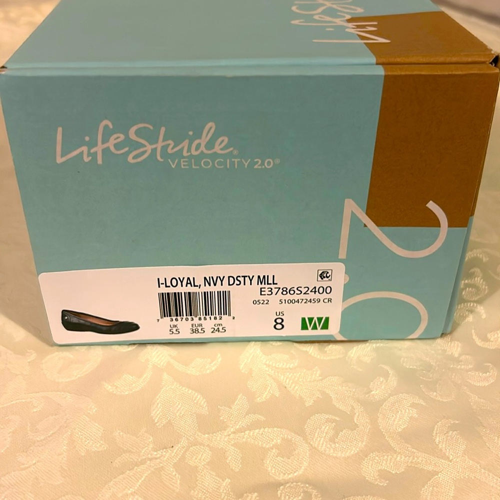Women’s lifestride I loyal flats size 8 W Navy